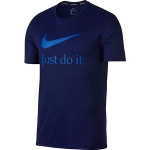Nike RUN SS GX modrá L - Pánske bežecké tričko