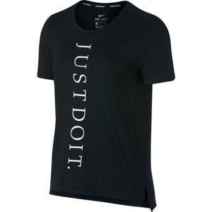 Nike MILER TOP SS JDI čierna L - Dámske bežecké tričko