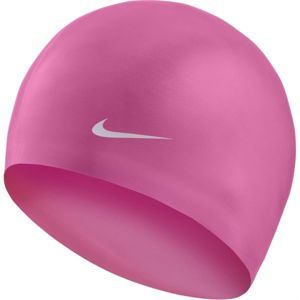 Nike SOLID SILICONE vínová NS - Plavecká čiapka