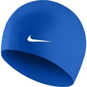 Nike SOLID SILICONE modrá NS - Plavecká čiapka