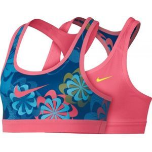 Nike NP BRA CLASSIC REV AOP1 G ružová XL - Detská športová podprsenka