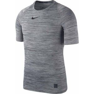 Nike TOP SS COMP HTHR tmavo šedá XXL - Pánske tréningové tričko