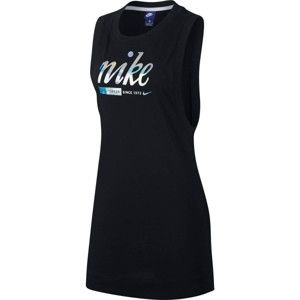 Nike SPORTSWEAR DRSS METALLIC čierna M - Dámske šaty
