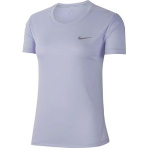 Nike MILER TOP SS fialová S - Dámske tričko