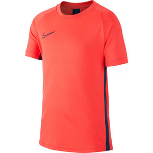 Nike DRY ACDMY TOP SS B oranžová S - Chlapčenské futbalové tričko