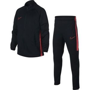 Nike DRY ACADEMY SUIT K2 Chlapčenská súprava, čierna,červená, veľkosť