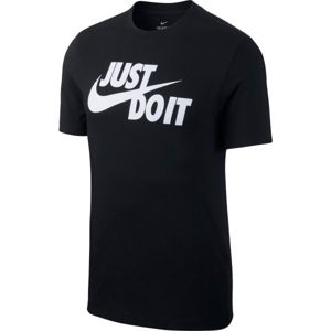 Nike NSW TEE JUST DO IT SWOOSH Pánske tričko, čierna, veľkosť M
