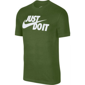 Nike NSW TEE JUST DO IT SWOOSH zelená L - Pánske tričko
