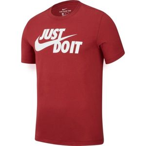 Nike NSW TEE JUST DO IT SWOOSH červená 2XL - Pánske tričko