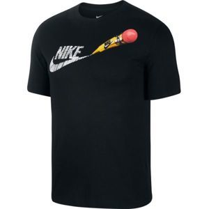 Nike NSW TEE REMIX 2 M čierna S - Pánske tričko