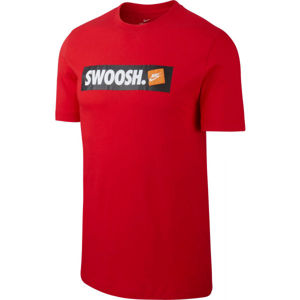 Nike TEE SWOOSH BMPR STKR červená L - Pánske tričko