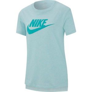 Nike NSW TEE DPTL BASIC FUTURU Dievčenské tričko, tyrkysová, veľkosť XL