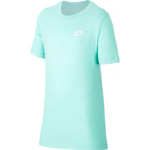 Nike NSW TEE EMB FUTURA B Chlapčenské tričko, tyrkysová, veľkosť L