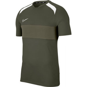 Nike DRY ACD TOP SS SA M tmavo zelená S - Pánske futbalové tričko