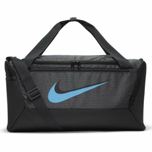 Nike BRASILIA S DUFF - 9.0 Športová taška, čierna,tmavo sivá,biela, veľkosť