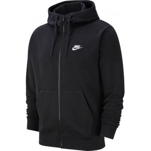 Nike NSW CLUB HOODIE FZ FT M Pánska mikina, čierna, veľkosť S