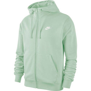 Nike NSW CLUB HOODIE FZ FT M Pánska mikina, svetlo zelená, veľkosť L