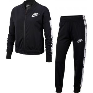 Nike NSW TRK SUIT TRICOT Dievčenská súprava, čierna, veľkosť L