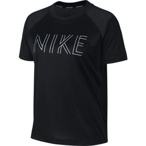 Nike DRY MILER SS  GX W čierna M - Dámske bežecké tričko