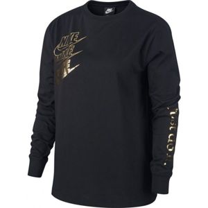 Nike NSW TOP LS SHINE W čierna XS - Dámske tričko s dlhým rukávom