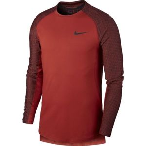 Nike NP TOP LS UTILITY THRMA M červená XL - Pánske tričko s dlhým rukávom