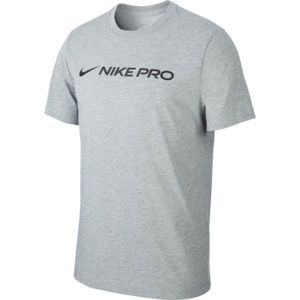 Nike DRY TEE NIKE PRO šedá XL - Pánske tričko