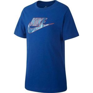 Nike B NSW TEE FUTURA FILL Chlapčenské tričko, tmavo modrá,mix, veľkosť