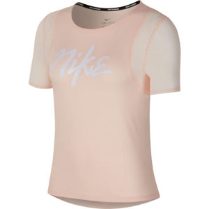 Nike RUNNING TOP W oranžová M - Dámske bežecké tričko