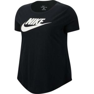Nike NSW TEE ESSNTL FUTURA PLUS čierna 1x - Dámske tričko