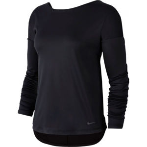 Nike NP DRY ELASTIKA LS TOP ESSNT W čierna M - Dámske tréningové tričko