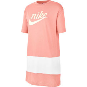 Nike SPORTSWEAR VARSITY oranžová XL - Dámske šaty