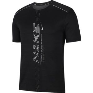 Nike DRY MILER SS PO GX FF M čierna S - Pánske bežecké tričko