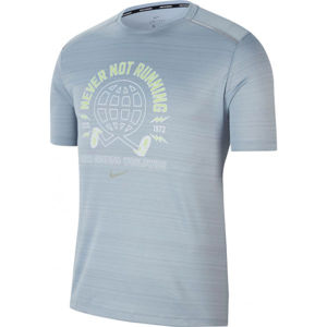 Nike MILER WILD RUN šedá L - Pánske bežecké tričko
