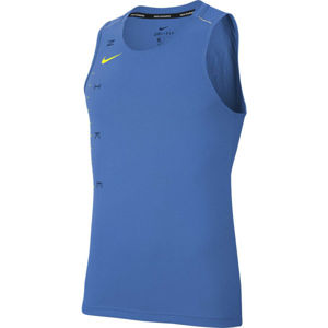 Nike DRY MILER TANK TECH GX FF M modrá XL - Pánsky bežecký top