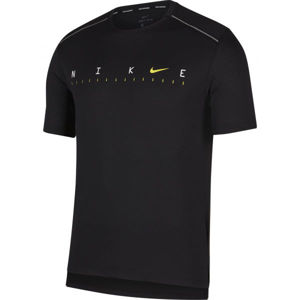Nike DRY MILER SS TECH PO FF M čierna XL - Pánske tréningové tričko