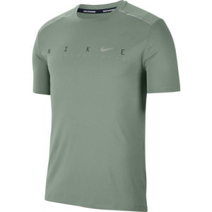 Nike DRY MILER SS TECH PO FF M zelená L - Pánske tréningové tričko