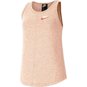 Nike NSW TANK JERSEY G Dievčenské tielko, lososová, veľkosť XL