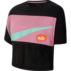 Nike TOP SS JDIY G čierna S - Dievčenské tričko