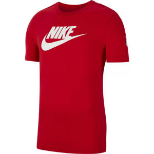 Nike NSW HYBRID SS TEE M červená L - Pánske tričko