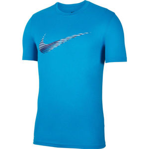 Nike DRY LEG TEE SNSL COM SWSH M modrá M - Pánske tréningové tričko