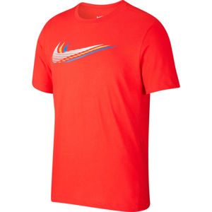 Nike NSW SS TEE SWOOSH M oranžová M - Pánske tričko
