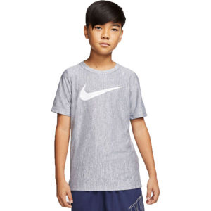 Nike CORE SS PERF TOP HTHR B šedá S - Chlapčenské tréningové tričko