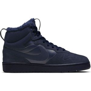 Nike COURT BOROUGH MID 2 BOOT BG Detská voľnočasová obuv, tmavo modrá, veľkosť 39