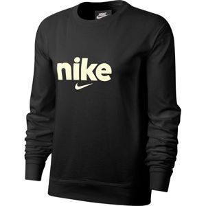 Nike NSW CREW HBR VRSTY W Dámske tričko s dlhým rukávom, čierna, veľkosť XS