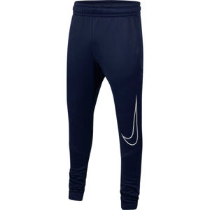 Nike THERMA GFX TAPR PANT B Chlapčenské športové tepláky, tmavo modrá, veľkosť M