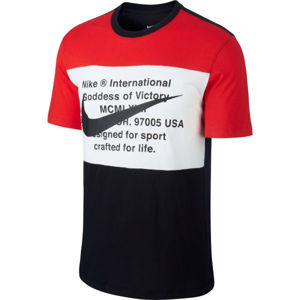 Nike NSW SWOOSH TEE SS M čierna L - Pánske tričko