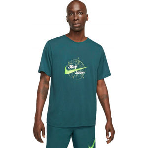 Nike DF MILER TOP SS WR GX M Pánske bežecké tričko, tyrkysová, veľkosť L