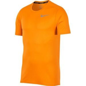 Nike DRI FIT BREATHE RUN TOP SS oranžová S - Pánske bežecké tričko