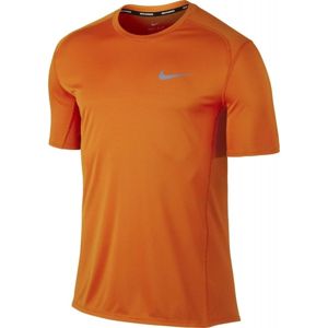 Nike DRY MILER TOP SS oranžová XL - Pánske bežecké tričko