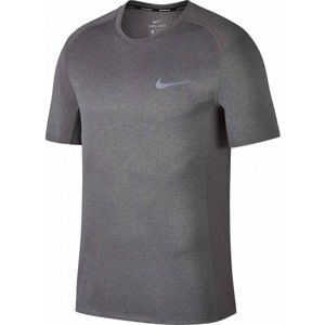 Nike DRY MILER TOP SS sivá S - Pánske bežecké tričko